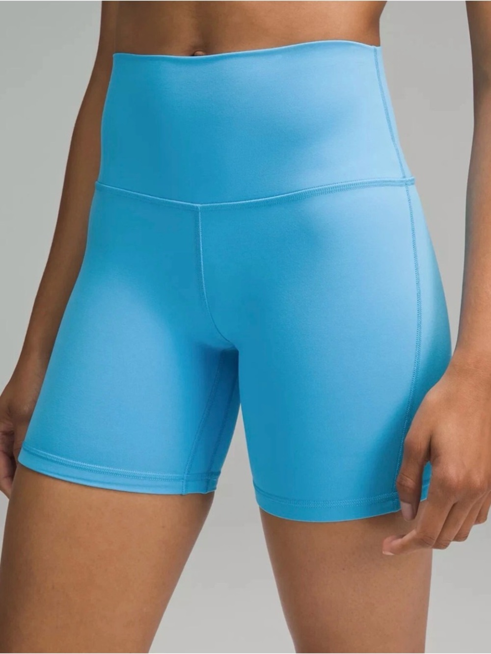 Lululemon Align Shorts Blue High Rise 6” Nulu Yoga Size 2